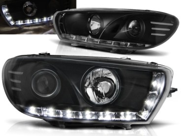 Prednja svjetla LED DayLight (crna) / Volkswagen Scirocco (2008-04.2014), LPVWB0
