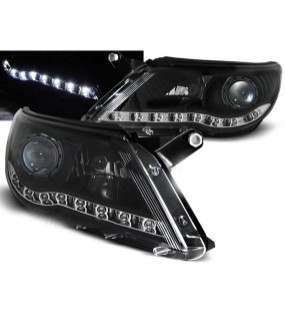 Prednja svjetla LED DayLight (crna) / Volkswagen Tiguan I (10.2007-2011), LPVWI1
