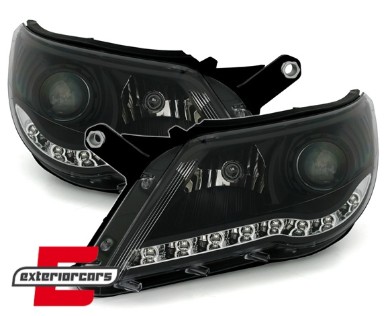 Prednja svjetla LED DayLight (crna) / Volkswagen Tiguan I (10.2007-2011), LPVWI1