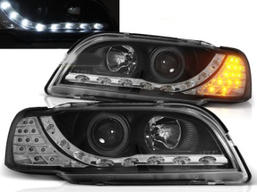 Prednja svjetla LED DayLight (crna) / VOLVO S40/V40 (96-00), LPVO10