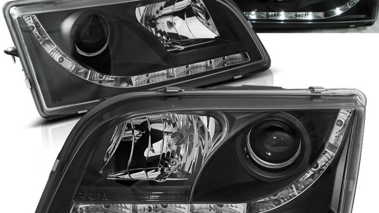 Prednja svjetla LED DayLight (crna) / VOLVO S40/V40 (96-03), LPVO08