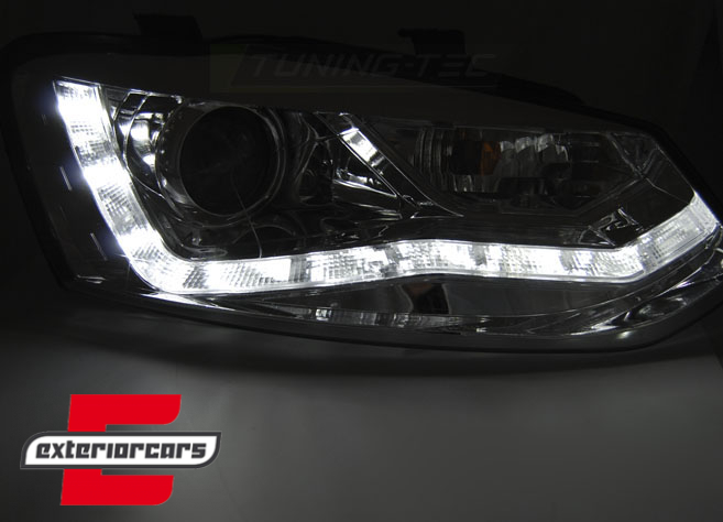Prednja svjetla LED DayLight (crna) / VW Polo 6R (03.2009-03.2014), LPVWN6
