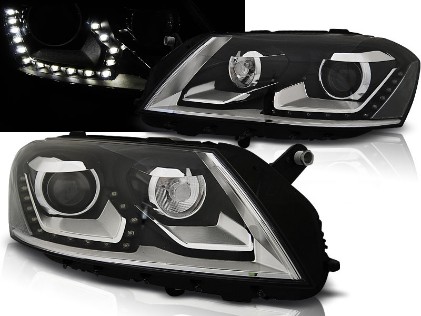 Prednja svjetla LED DayLight (crna) / VW Volkswagen Passat B7 (2010-2014), LPVWK4