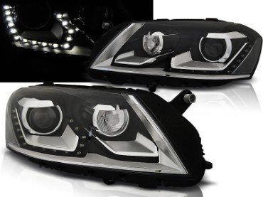 Prednja svjetla LED DayLight (crna) / VW Volkswagen Passat B7 (2010-2014), LPVWK4