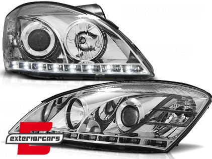 Prednja svjetla LED DayLight dizajn (chrome) / Kia Ceed (2006-2009), LPKI01