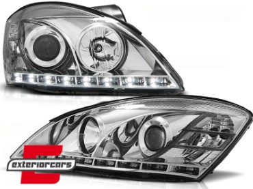 Prednja svjetla LED DayLight dizajn (chrome) / Kia Ceed (2006-2009), LPKI01