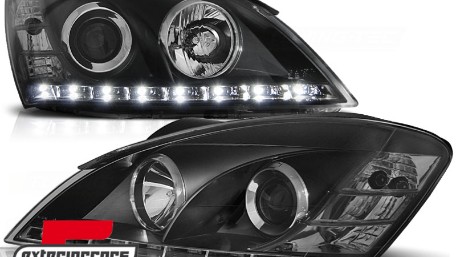 Prednja svjetla LED DayLight dizajn (crna) / Kia Ceed (2006-2009), LPKI02