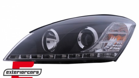 Prednja svjetla LED DayLight dizajn (crna) / Kia Ceed (2006-2009), LPKI02