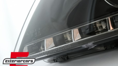 Prednja svjetla LED DayLight dizajn (crna) / Kia Ceed (2006-2009), LPKI02
