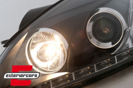 Prednja svjetla LED DayLight dizajn (crna) / Kia Ceed (2006-2009), LPKI02