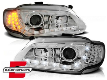 Prednja svjetla LED DayLight LED žmigavci (chrome) / RENAULT MEGANE/SCENIC (96-99), LPRE25