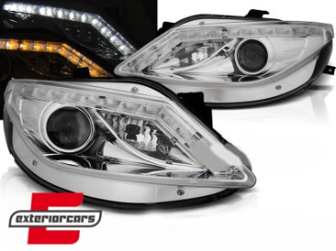 Prednja svjetla LED DayLight LED žmigavci (chrome) / Seat Ibiza 6J (2008-2012), LPSE33