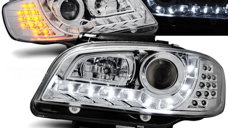 Prednja svjetla LED DayLight LED žmigavci (chrome) / SEAT IBIZA/CORDOBA (99-02), LPSE21