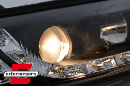 Prednja svjetla LED DayLight LED žmigavci (crna) / Opel Vectra B (1995-12.1998), LPOP74