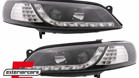 Prednja svjetla LED DayLight LED žmigavci (crna) / Opel Vectra B (1995-12.1998), LPOP74