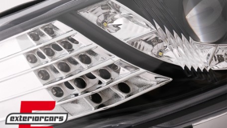 Prednja svjetla LED DayLight LED žmigavci (crna) / Opel Vectra B (1995-12.1998), LPOP74