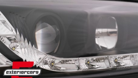 Prednja svjetla LED DayLight LED žmigavci (crna) / Opel Vectra B (1995-12.1998), LPOP74