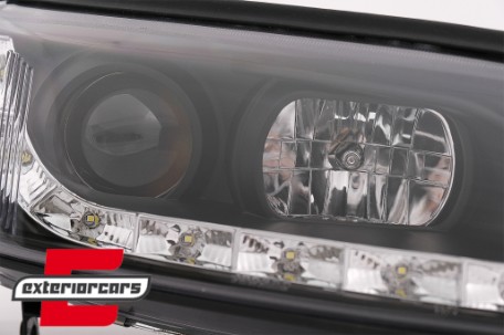 Prednja svjetla LED DayLight LED žmigavci (crna) / Opel Vectra B (1995-12.1998), LPOP74