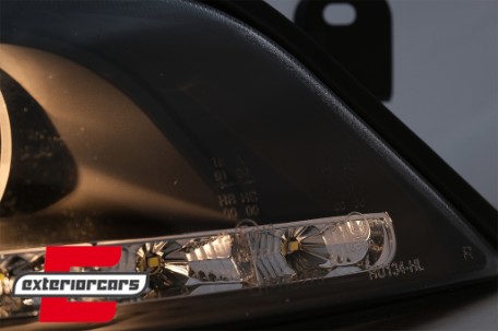 Prednja svjetla LED DayLight LED žmigavci (crna) / Opel Vectra B (1995-12.1998), LPOP74