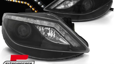 Prednja svjetla LED DayLight LED žmigavci (crna) / Seat Ibiza 6J (2008-2012), LPSE34