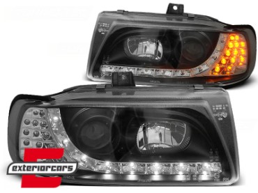 Prednja svjetla LED DayLight LED žmigavci (crna) / SEAT IBIZA/CORDOBA (93-99), LPSE16