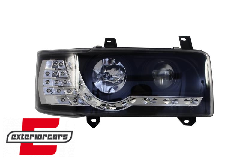 Prednja svjetla LED DayLight LED žmigavci (crna) / VW T4 (1990-03.2003), LPVWF1