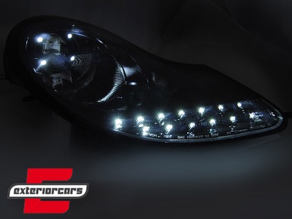 Prednja svjetla LED DayLight (mat crna) / PORSCHE BOXSTER  911 996 (1996-2004), LPPO11