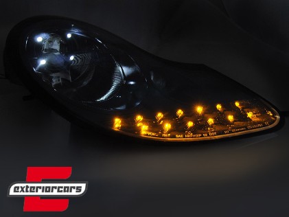 Prednja svjetla LED DayLight (mat crna) / PORSCHE BOXSTER  911 996 (1996-2004), LPPO11