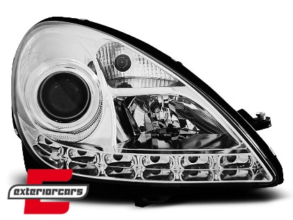 Prednja svjetla LED DayLight Xenon (chrome) / Mercedes SLK R171 (2004-2011), LPMEE2