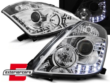 Prednja svjetla LED DayLight Xenon (chrome) / Nissan 350Z (2003-2005), LPNI03