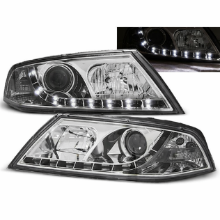 Prednja svjetla LED DayLight Xenon (chrome) / Škoda Octavia II (2004-2008), LPSK09
