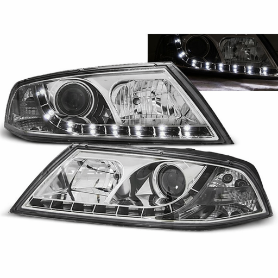 Prednja svjetla LED DayLight Xenon (chrome) / Škoda Octavia II (2004-2008), LPSK09