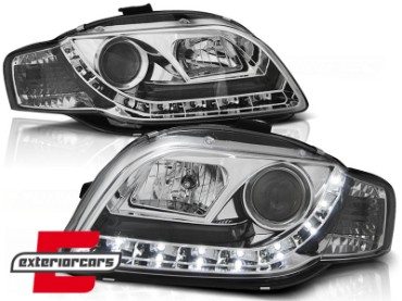 Prednja svjetla LED DayLights (chrome) / Audi A4 B7 (2004-2008), LPAU41
