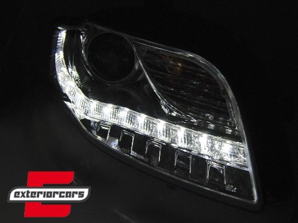 Prednja svjetla LED DayLights (chrome) / Audi A4 B7 (2004-2008), LPAUE4
