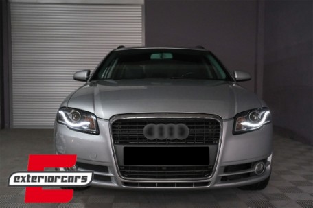Prednja svjetla LED DayLights (crna) / Audi A4 B7 (2004-2008), LPAU52