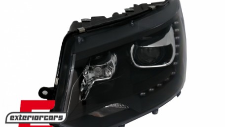 Prednja svjetla LED DayLine Xenon look (crna) / VW T5.1 (2010-2015), LPVW49