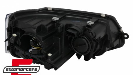 Prednja svjetla LED DayLine Xenon look (crna) / VW T5.1 (2010-2015), LPVW49