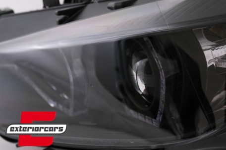 Prednja svjetla LED DRL Angel Eyes (crna) / BMW serije 3 F30 F31 LCI limuzina karavan (2015-2019), LPBMN2