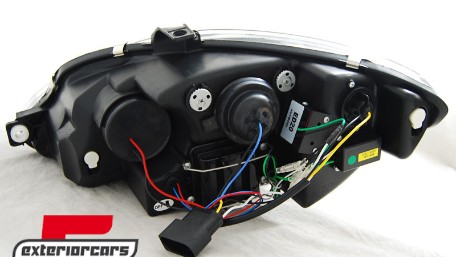 Prednja svjetla LED DRL (chrome) - facelift / SEAT LEON/ALTEA (09-12), LPSE23