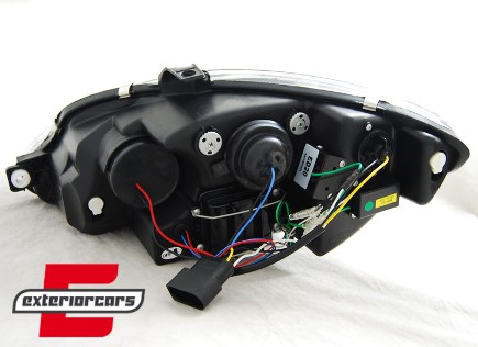 Prednja svjetla LED DRL (chrome) - facelift / SEAT LEON/ALTEA (09-12), LPSE23