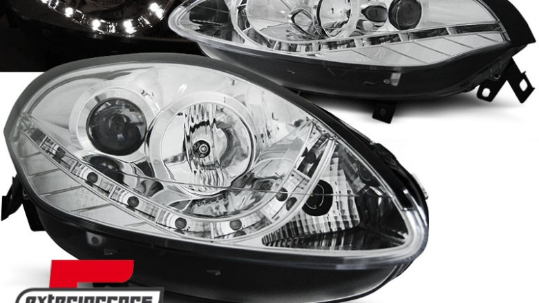 Prednja svjetla LED DRL (chrome) / Fiat Bravo II (2007-2015), LPFI17