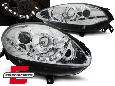Prednja svjetla LED DRL (chrome) / Fiat Bravo II (2007-2015), LPFI17