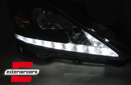 Prednja svjetla LED DRL (chrome) / Lexus IS XE20 (2006-2013), LPLE03