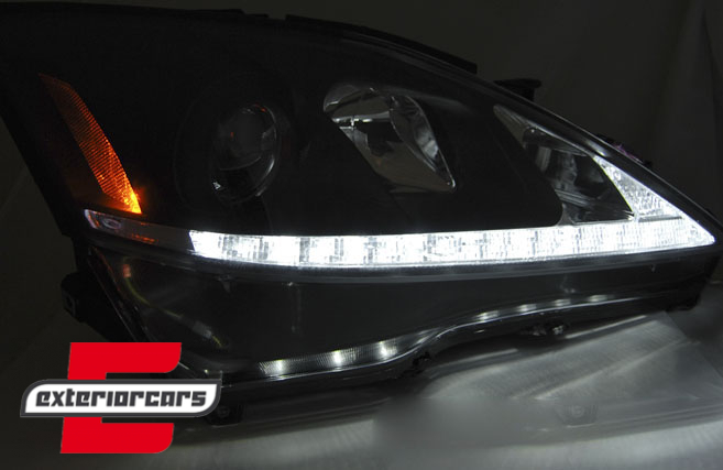 Prednja svjetla LED DRL (chrome) / Lexus IS XE20 (2006-2013), LPLE03
