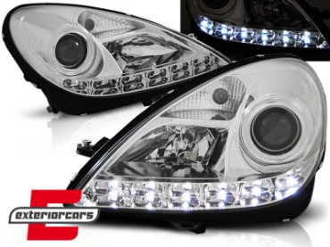 Prednja svjetla LED DRL (chrome) / Mercedes SLK R171 (2004-2011), LPME37