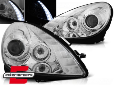 Prednja svjetla LED DRL (chrome) / Mercedes SLK R171 (2004-2011), LPME77