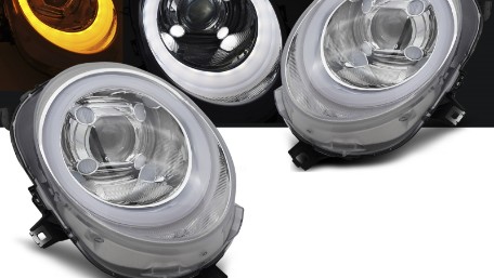 Prednja svjetla LED DRL (chrome) / MINI COOPER F54 F55 F56 (2014-2017), LPMC23