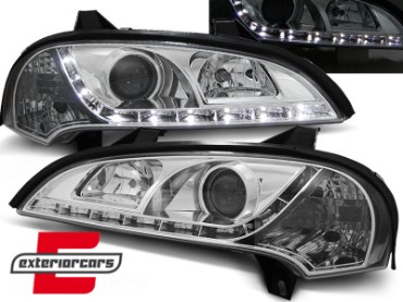 Prednja svjetla LED DRL (chrome) / Opel Tigra (1994-2000), LPOP57