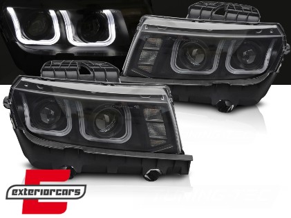Prednja svjetla LED DRL (crna) / CHEVROLET CAMARO (2014-2015), LPCT21