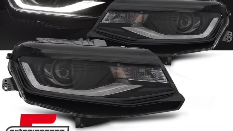 Prednja svjetla LED DRL (crna) / Chevrolet Camaro (2016-2018), LPCT16